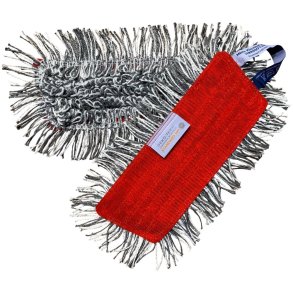 All-round Viscose moppe, gr�, polyester/viskose, 25 cm, med hook'n'loop