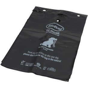 Hundepose, Bio, 3 l, sort, mater-bi, 20x30cm, p� blok