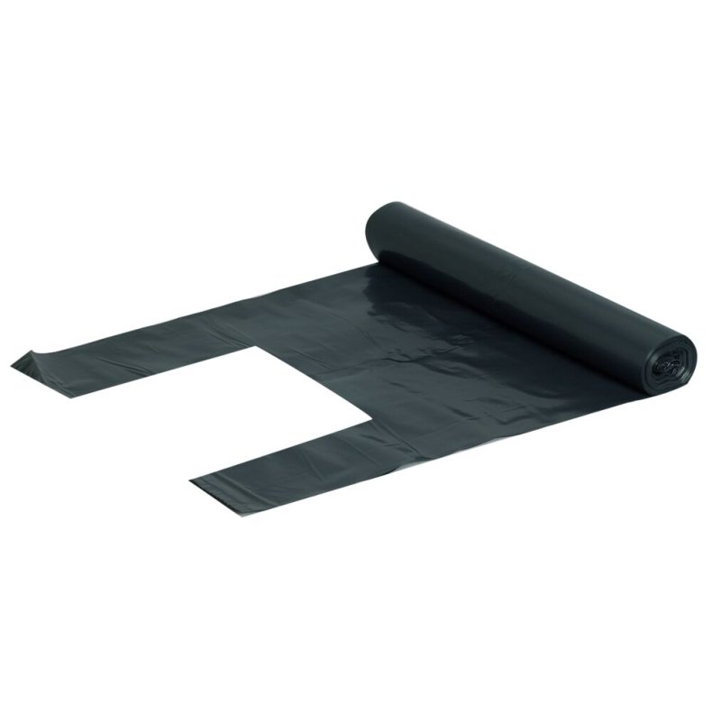 Knudes�k, 100 l, sort, LDPE/genanvendt, 70x130cm