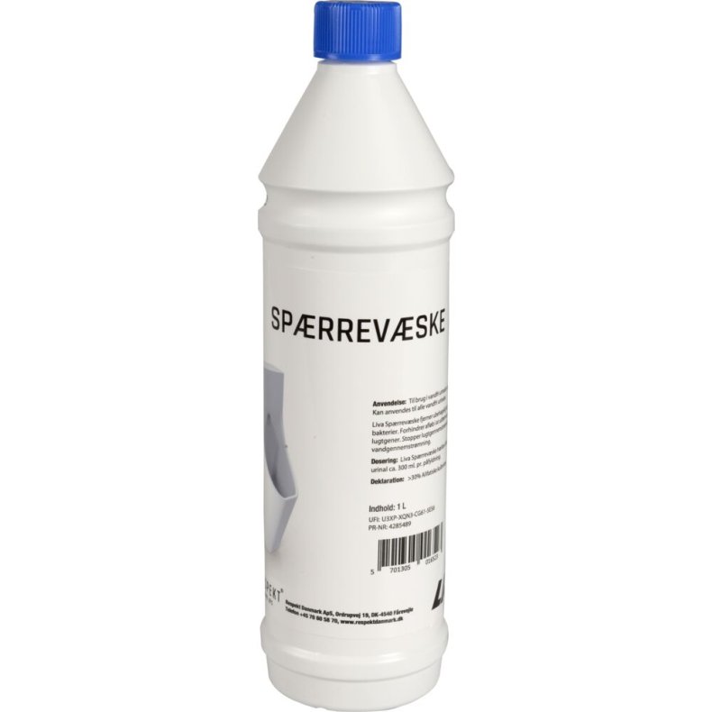 Sp�rrev�ske, Liva, 1 l, til urinaler, uden farve og parfume