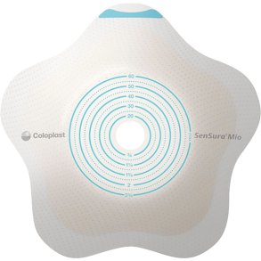 Stomiplade, SenSura Mio Click, 70 mm, 10-65 mm, 2-dels, konkav, opklipbar, b�lte�rer