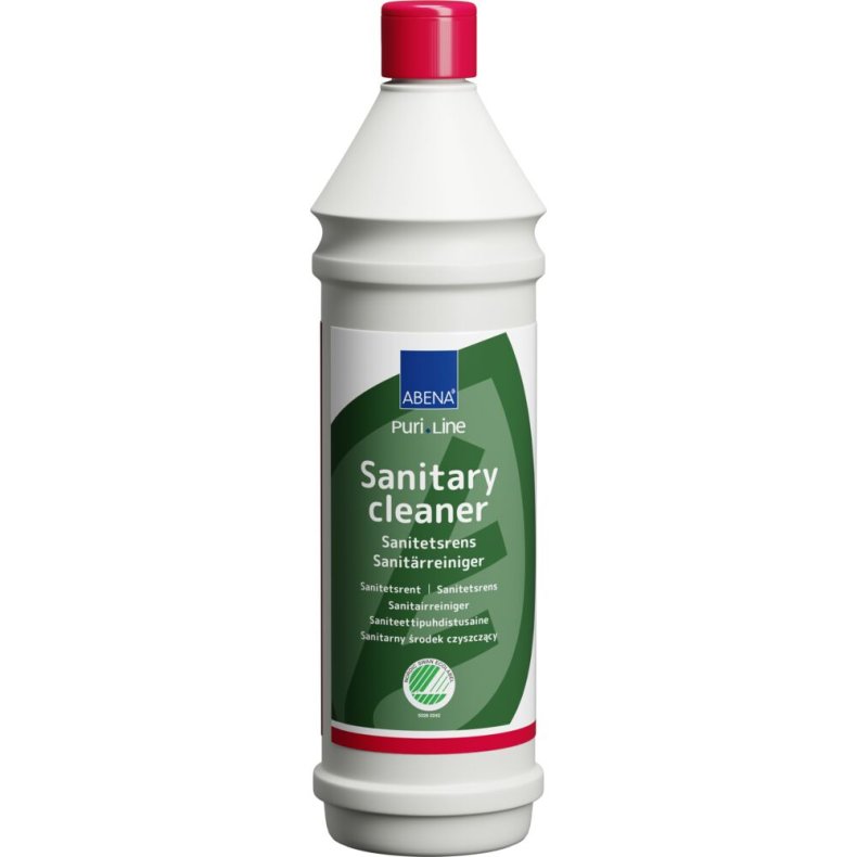Sanitetsreng�ring, ABENA Puri-Line, 1 l, sur/kalkh�mmende, uden farve og parfume