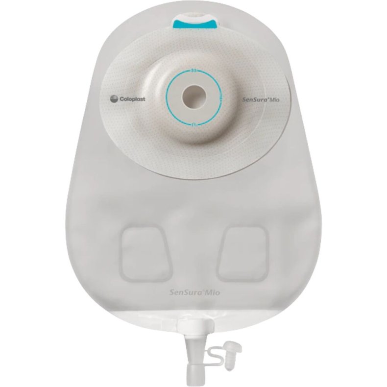 Urostomipose, SenSura Mio, Maxi, flerkammer, 10-23 mm, 1-dels, konveks light, opklipbar, b�lte�rer