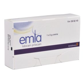 Creme, Emla, 1 tube af 5 g, 2 plastre