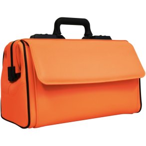 L�getaske, Rusticana, 43x21x27cm, orange, med 2 udvendige lommer, stor model