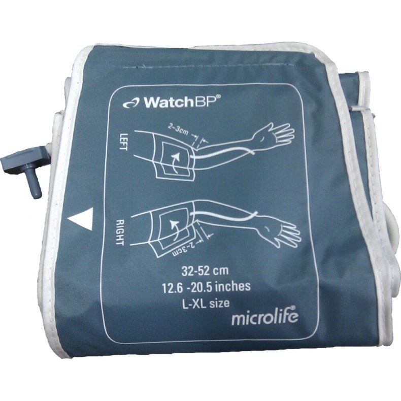 Manchet, Microlife, L/XL, bl�, til Watch BP Office 2G basic, � 32-52 cm *Denne vare tages ikke retur*