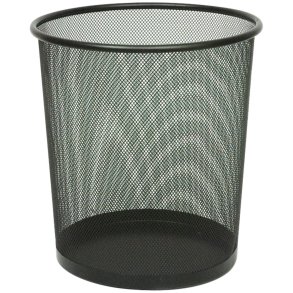 Papirkurv, V-Part, sort, st�l, 19 l *Denne vare tages ikke retur*