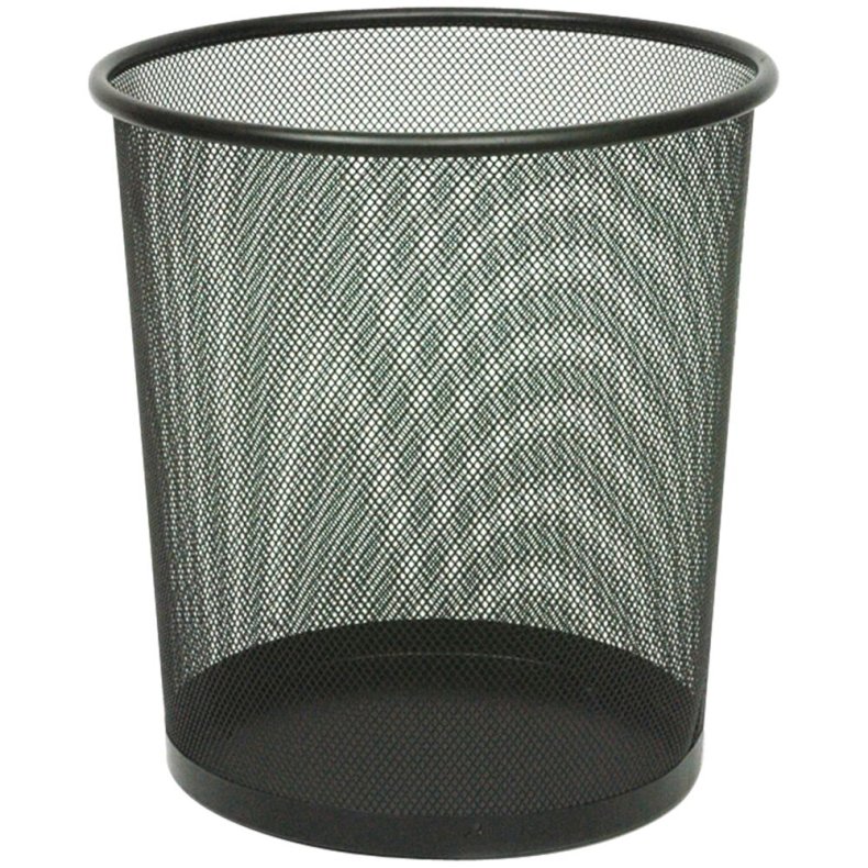 Papirkurv, V-Part, sort, st�l, 19 l *Denne vare tages ikke retur*