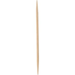 Tandstikker, ABENA Gastro, 6,5cm, natur, runde, med spids i begge ender, enkeltpakket i papir