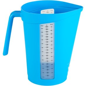 M�lekande, Vikan, 2 l, bl�, PP, med �ben hank *Denne vare tages ikke retur*