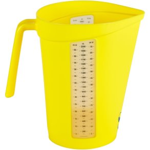 M�lekande, Vikan, 2 l, gul, PP, med �ben hank *Denne vare tages ikke retur*
