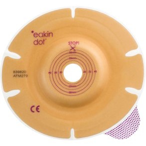 Stomiplade, Eakin Dot, 60 mm, 15-40 mm, 2-dels, bl�d konveks, opklipbar