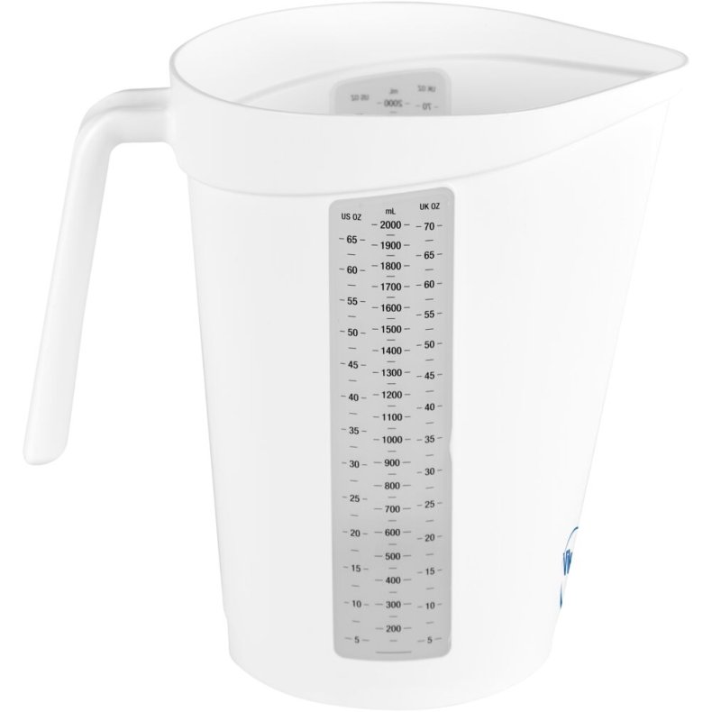 M�lekande, Vikan, 2 l, hvid, PP, med �ben hank *Denne vare tages ikke retur*