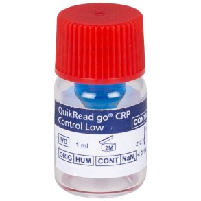 CRP kontrol, QuikRead Go, Low, 1 ml, k�levare *Denne vare tages ikke retur*