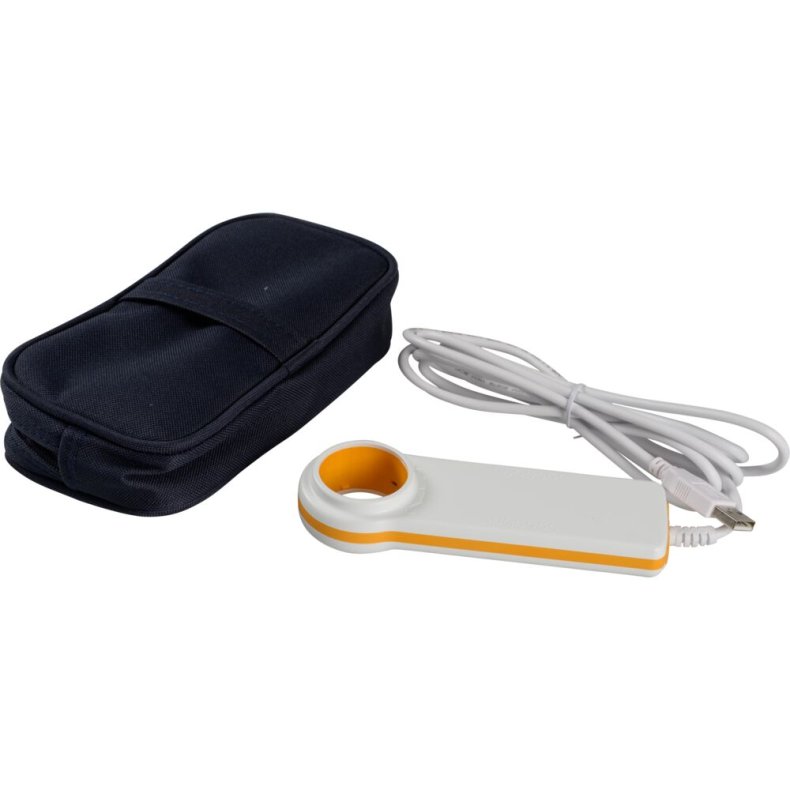 Spirometer, Minispir, MIR, 142x49,7x26mm, hvid, med Mirspiro PC software og USB kabel, flergangs