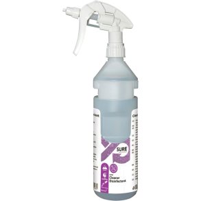 Bruseflaske, Diversey, 750 ml, til Sure Cleaner Desinfectant, hvidt brusehoved *Denne vare tages ikke retur*