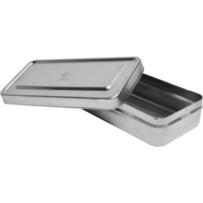 Instrument�ske, 36x16x7cm, rustfrit st�l, med l�g, flergangs *Denne vare tages ikke retur*