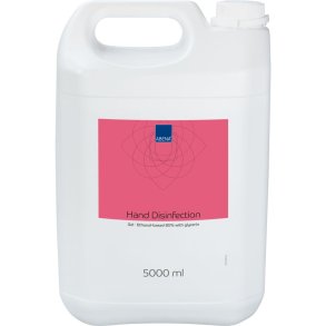 H�nddesinfektionsgel, ABENA, 5000 ml, 85% ethanol, dunk uden pumpe
