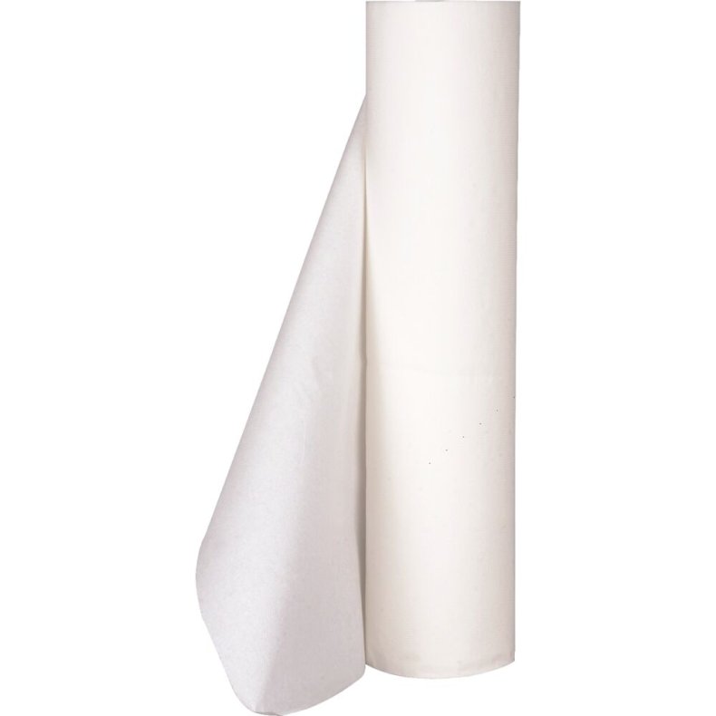 Lejepapir, neutral, 2-lags, 50m x 50cm, �13cm, hvid, nyfiber, perforeret