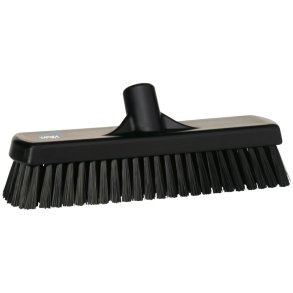 Gulv- og v�gvaskeb�rste, Vikan, 30,5x8,5x11cm, sort, polyester/PP/rustfrit st�l, 30,5 cm, stiv *Denne vare tages ikke retur*