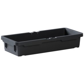 Plastbakke, Vileda, 22,2x10,2x23,8cm, sort, genanvendt plast, helbakke, til opbevaring *Denne vare tages ikke retur*