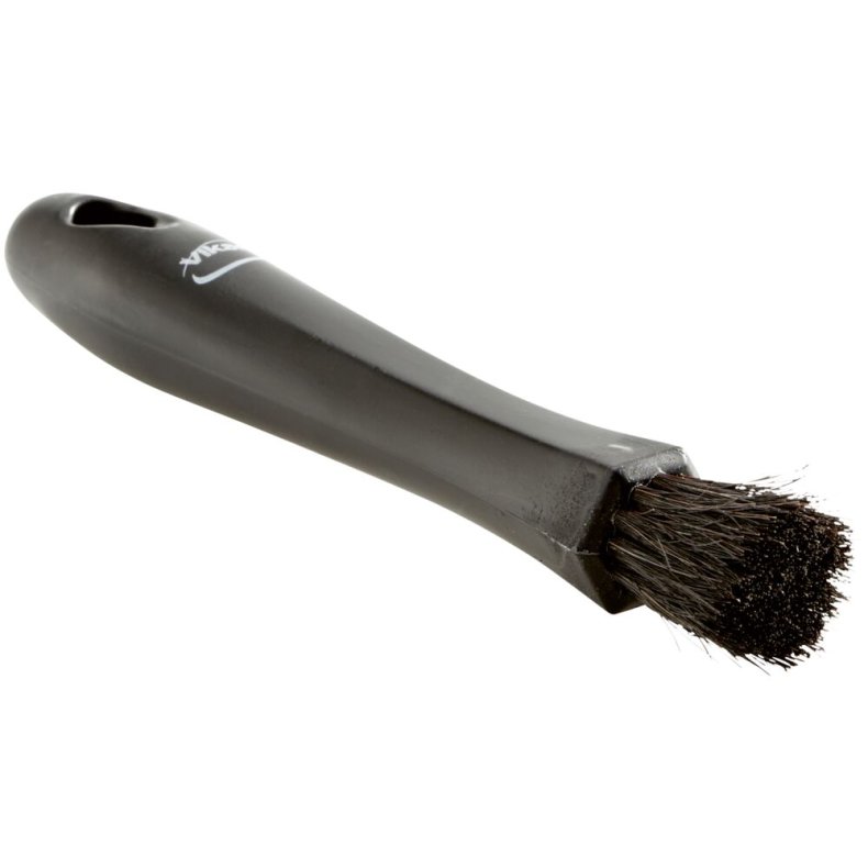 Interi�r b�rste, Vikan, 15,5cm, �2,2cm, sort, h�r/PP *Denne vare tages ikke retur*