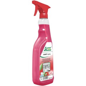 Sanitetsreng�ring, Green Care Professional SANET Spray, 750 ml, klar-til-brug, sur/afkalkende, med farve og parfume