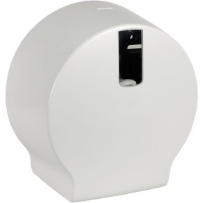 Dispenser, Classic Recycled, Mini, 12x26x26cm, �20cm, hvid, plast, til mini jumboruller, restrullefunktion