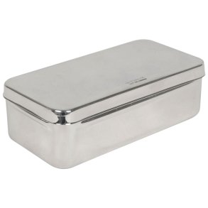 Instrument�ske, 20x10x6cm, rustfrit st�l, med l�g *Denne vare tages ikke retur*