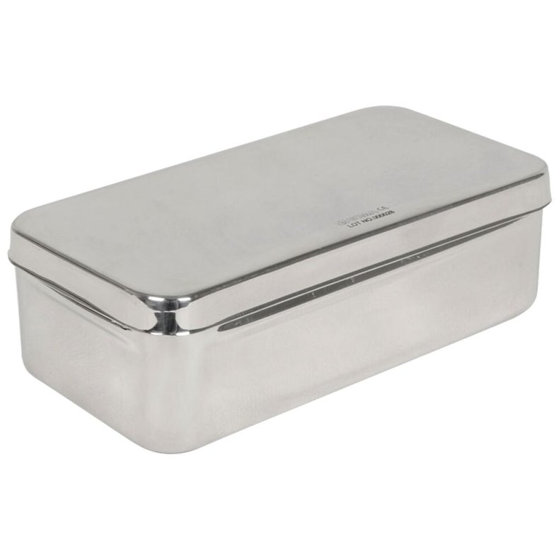 Instrument�ske, 20x10x6cm, rustfrit st�l, med l�g *Denne vare tages ikke retur*