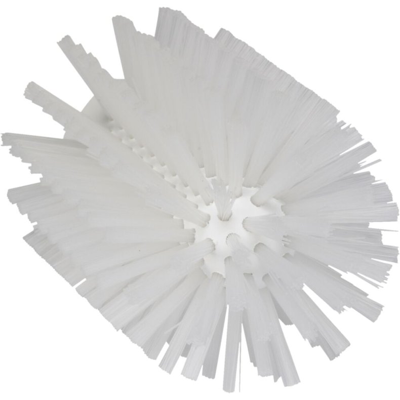 R�rb�rstehoved, Vikan, 16cm, �9cm, hvid, polyester/PP/rustfrit st�l, medium *Denne vare tages ikke retur*