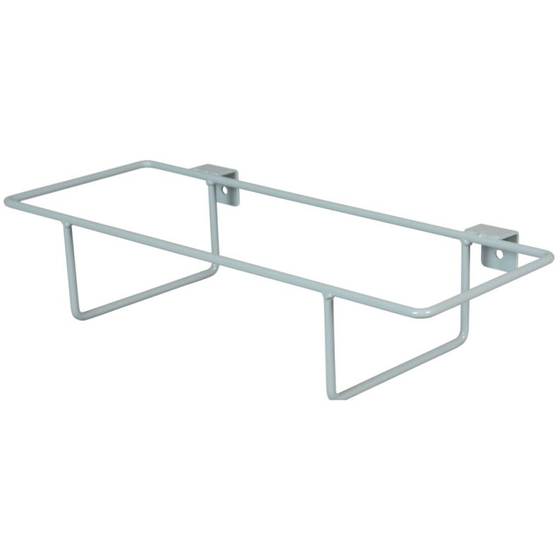 Moppeboksholder, Tina Trolleys Exclusive, 52,5x23x11cm, gr�, pulverlakeret st�l, med 2 beslag, til 40 cm. moppeboks *Denne vare tages ikke retur*