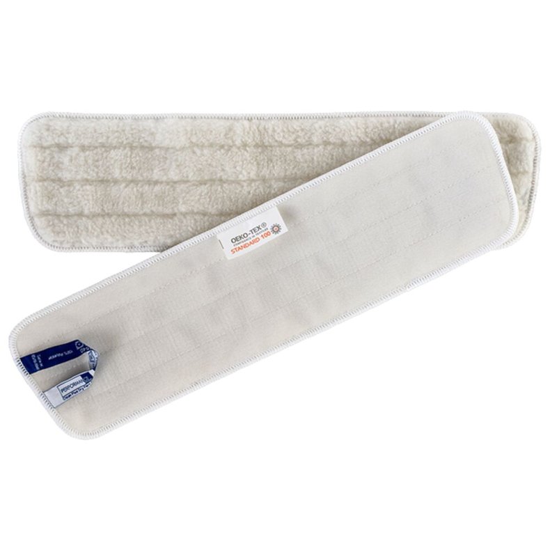 Moppe, Clean Plus, hvid, polyester, 40 cm *Denne vare tages ikke retur*