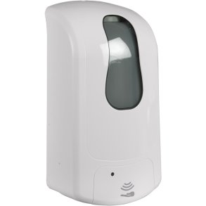 H�ndfri dispenser, 1000 ml, hvid, Til p�fyldning af h�nddesinfektion (flydende eller gel) samt h�nds�be. Dosering 0,8 ml pr. tryk.
