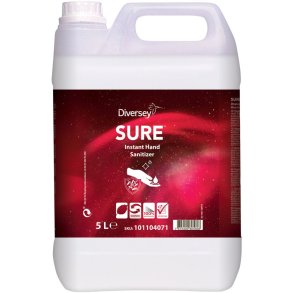 H�nddesinfektion, Diversey SURE Instant Hand Sanit.IC, 5 l, med farve og parfume *Denne vare tages ikke retur*