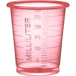 Medicinb�ger, Eco, 30 ml, r�d, med graduering