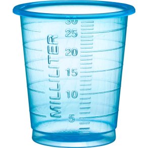 Medicinb�ger, Eco, 30 ml, bl�, med graduering