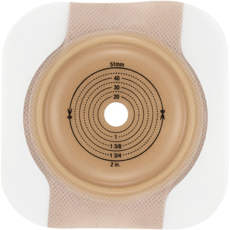 Stomiplade, Conform 2 CeraPlus, 55 mm, 13-38 mm, opklipbar, soft konveks