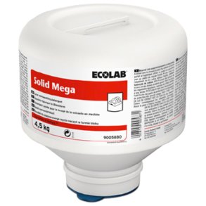 Maskinopvask, Ecolab Solid Mega, med klor, 4,5 kg