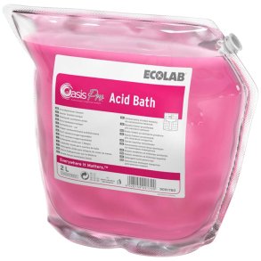 Sanitetsreng�ring, Ecolab Oasis Pro Acid Bath, 2 l, sur/kalkh�mmende, med farve og parfume