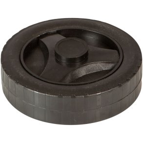 Hjul, Tina Trolleys, �14,5cm, sort, uden aksel *Denne vare tages ikke retur*