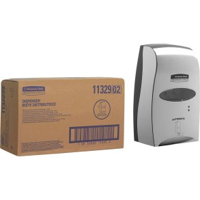 H�ndfri dispenser, Kimberly-Clark, 29x18,3x10cm, 1200 ml, krom, plast, til skums�be
