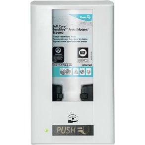 Dispenser, Diversey IntelliCare, 1,3 l, hvid, ABS, til s�be, creme og desinfektion *Denne vare tages ikke retur*