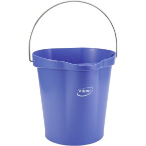 Spand til f�devarer, Vikan, 32,5x33x33cm, 12 l, lilla, PP/rustfrit st�l, med h�ldetud *Denne vare tages ikke retur*