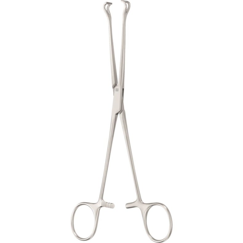 Tang Babcock, Aesculap Supreme, 21,5cm, rustfrit st�l, vandrette t�nder, flergangs *Denne vare tages ikke retur*