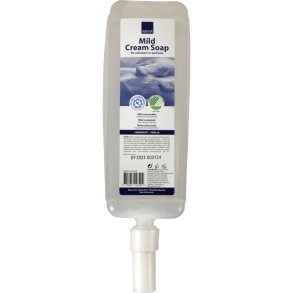 Mild Cremes�be, ABENA, 1000 ml, refill, uden farve og parfume
