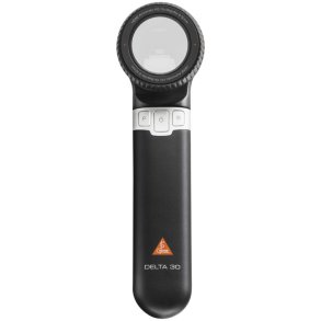 Dermatoskop, HEINE DELTA 30, 195x55x70mm, sort, med USB-lader og etui