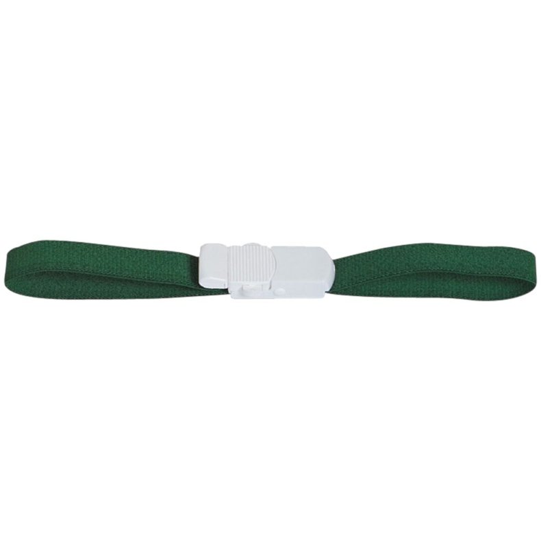 Staserem, 56x2,4cm, gr�n, med klikl�s og 2-knaps frig�relse, enh�ndsbetjent