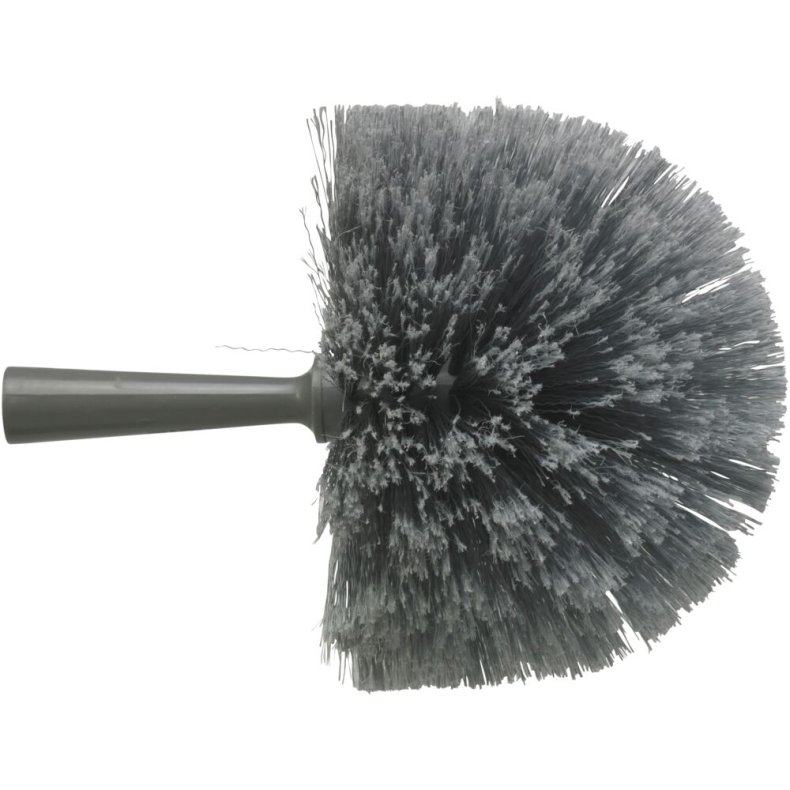 B�rste, Vikan, �190mm, gr�, l�st hoved til afst�ver, bl�d *Denne vare tages ikke retur*