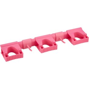 V�goph�ng til redskaber, Vikan, 42x8,7x4,8cm, pink, PP/TPE, 5 redskaber *Denne vare tages ikke retur*